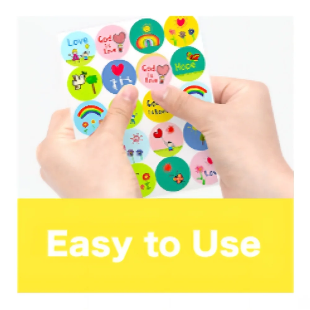 60 Kid-Drawn Christan Faith Stickers 1.2